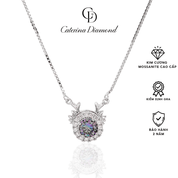 Dây chuyền kim cương Moissanite 0,5 Carat Caterina Diamond Smart Deer Antler Necklace DN044BE