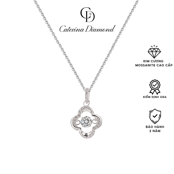 Dây chuyền kim cương Moissanite 0.3 Carat Caterina Diamond Sparkling Bloom Pendant DN012