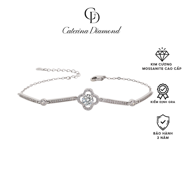 Vòng tay Kim Cương Moissanite Caterina Diamond Four Leaf DB010