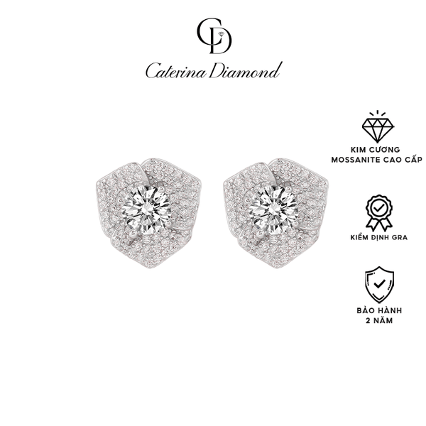 Khuyên tai nữ kim cương Moissanite 0,5 Carat Caterina Diamond Imple Versatil DE029