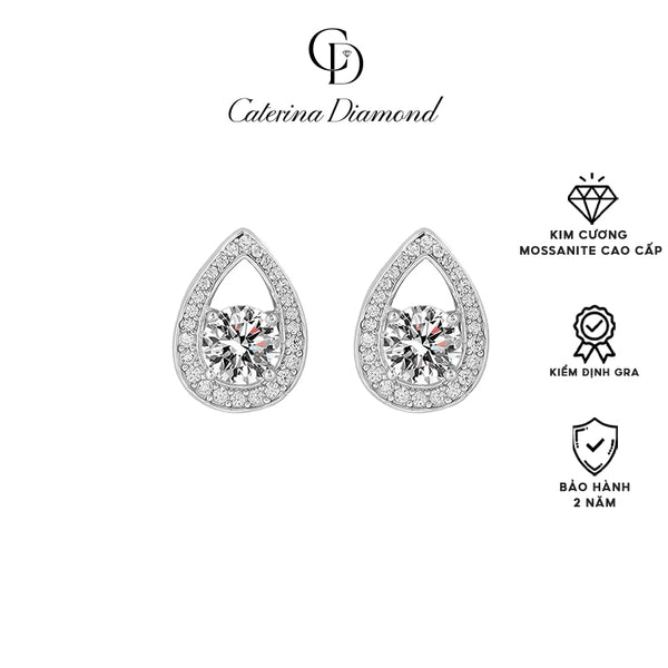 Khuyên tai nữ kim cương Moissanite 0,5 Carat Caterina Diamond Imple Versatil DE017