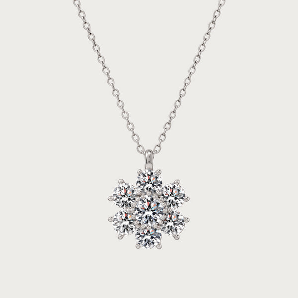 Dây chuyền Snowflake DN010 – nền xám