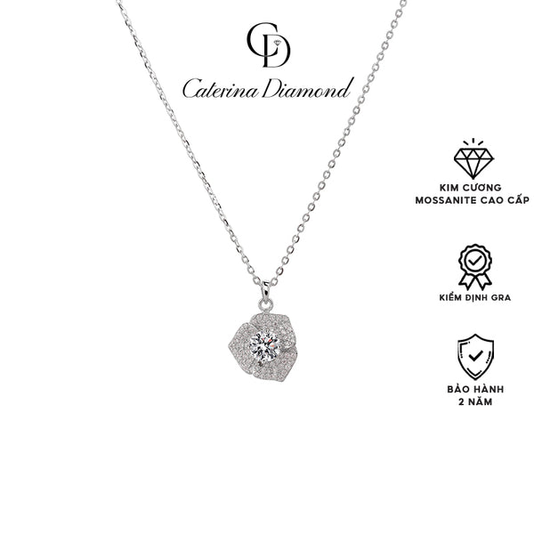 Dây chuyền kim cương Moissanite 0.5 Carat Caterina Diamond Blossom Pendant DN027WH