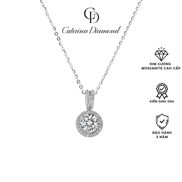 Dây chuyền kim cương Moissanite 1 Carat Caterina Diamond Square DN054