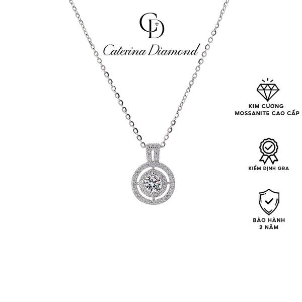 Dây chuyền kim cương Moissanite 0,25 Carat Caterina Diamond Sterling silver round simulated DN003