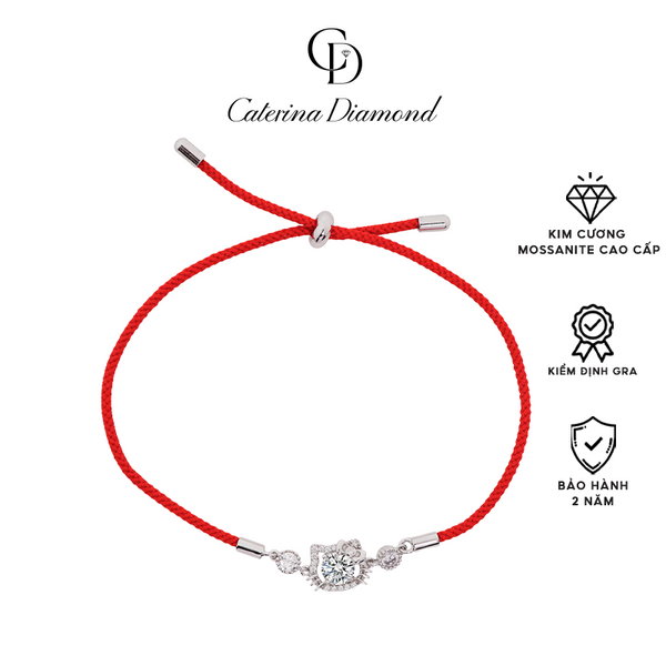 Vòng tay Kim Cương Moissanite Caterina Diamond Hello Kitty Lucky DB032