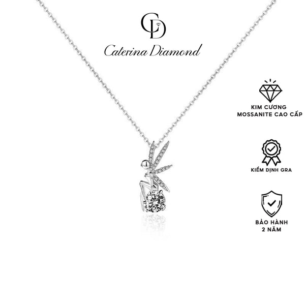 Dây chuyền nữ kim cương Moissanite Caterina Diamond Fairy Wings Necklace DN066