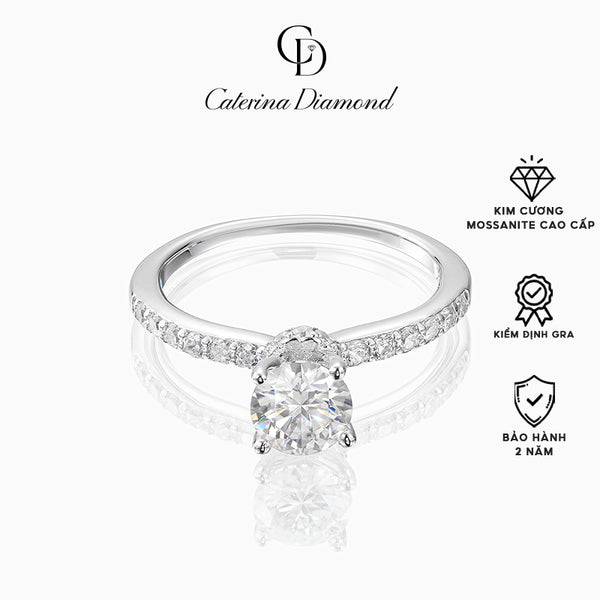 Nhẫn kim cương Moissanite 0,8 Carat Caterina Diamond Tianma Engagement DR008