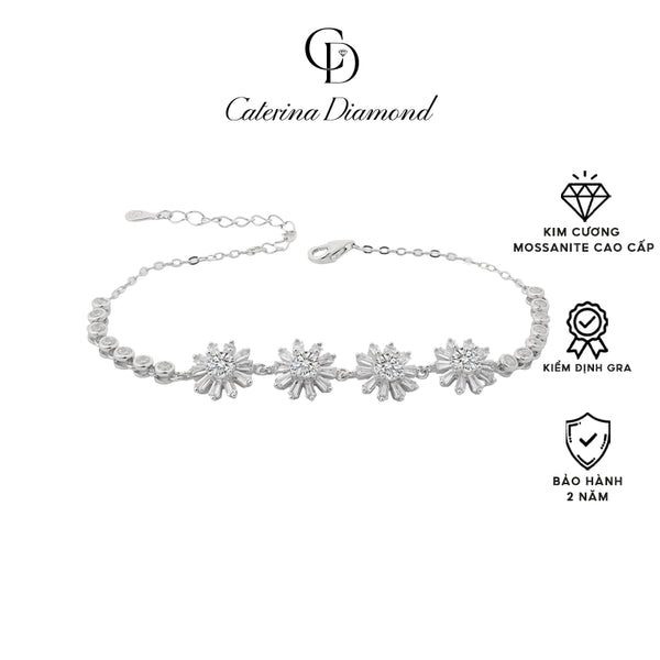 Vòng tay Kim Cương Moissanite Caterina Diamond Snowflake Bloom DB007