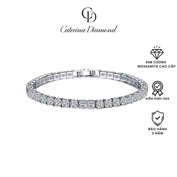 Vòng tay Kim Cương Moissanite Caterina Diamond Eternal Glow Tennis DB014