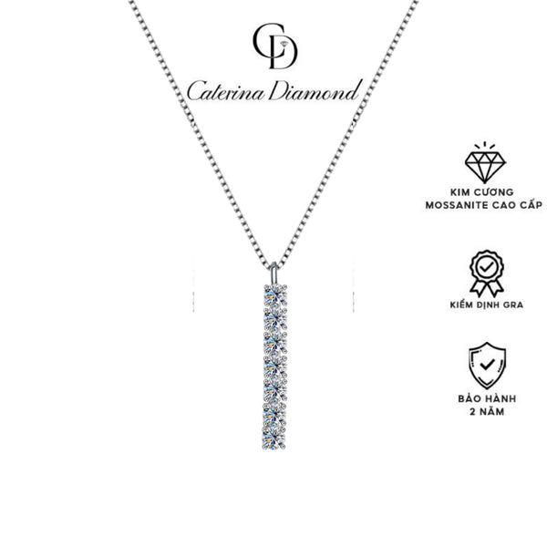 Dây chuyền nam nữ Kim Cương Moissanite Caterina Diamond Elegant Sparkle Necklace DN068M