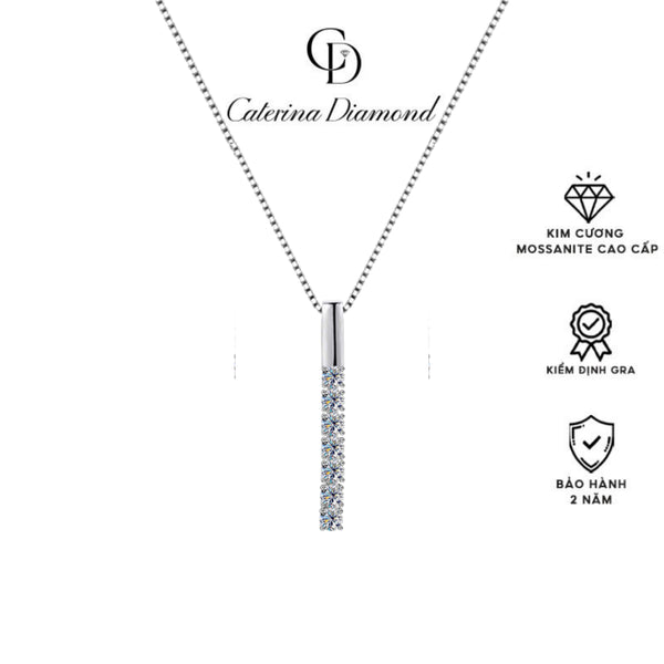 Dây chuyền nam nữ Kim Cương Moissanite Caterina Diamond Elegant Sparkle Necklace DN068F