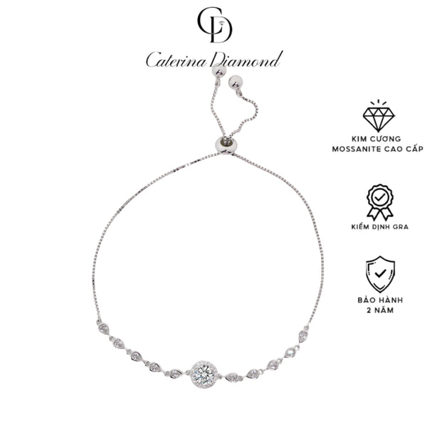 Vòng tay Kim Cương Moissanite Caterina Diamond Lumière Solitaire DB027