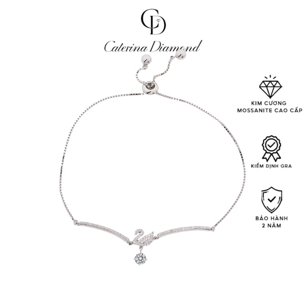 Vòng tay Kim Cương Moissanite Caterina Diamond Swan Embrace DB028