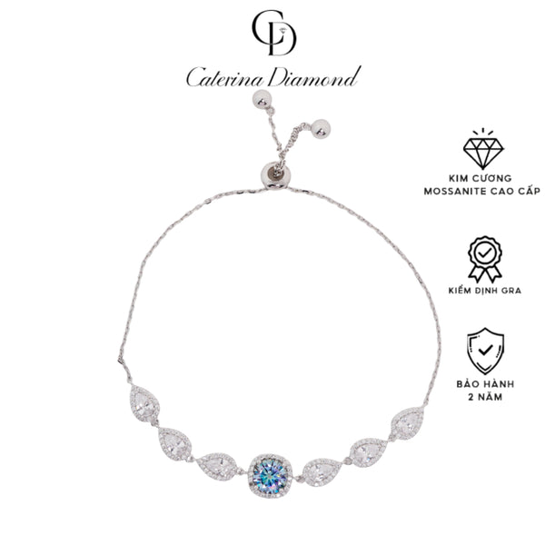 Vòng tay Kim Cương Moissanite Caterina Diamond Bue Core DB038BE