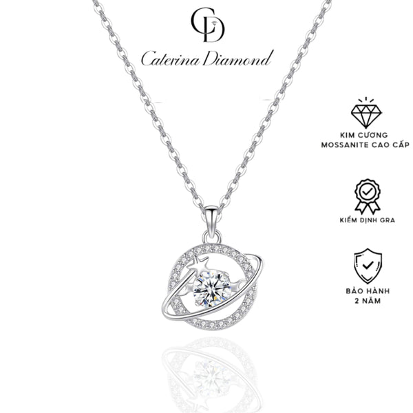 Dây chuyền nữ Kim Cương Moissanite Caterina Diamond Galactic Allure Necklace DN072