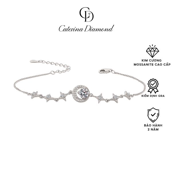 Vòng tay Kim Cương Moissanite 0.5 Carat Caterina Diamond Katilo Heart-beating Light DB020