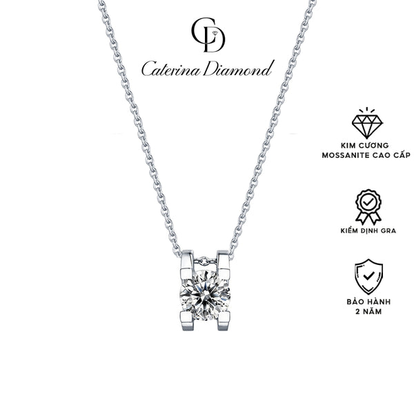Dây chuyền kim cương Moissanite 0.5 Carat Caterina Diamond light luxury and exquisite temperament DN001