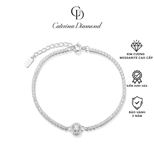 Vòng tay Kim Cương Moissanite 0.5 Carat Caterina Diamond Eterna Bracelet DB002